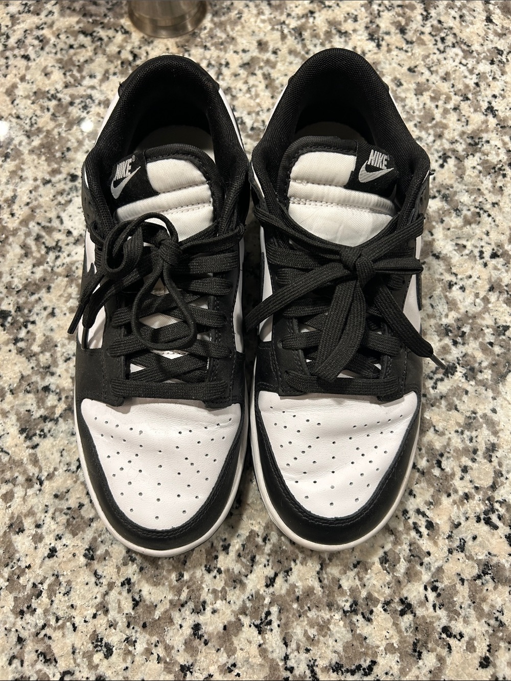 Worn Once Nike Black & White Dunk Low Sneakers